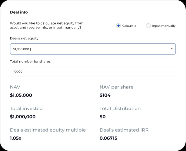 Fund admin