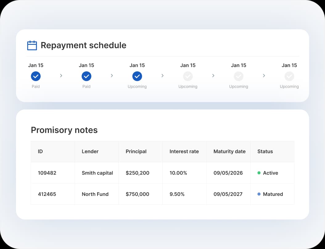 Manage promissory notes with ease